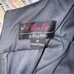 Blondie Nites  New w $169 Tags Dusty Blue Gray Maxi Formal Prom Gown Dress XS Photo 8