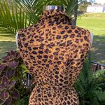 Donna Morgan  Animal Print Button Up Belted Jumper Dress Photo 5