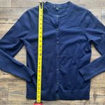 Brooks Brothers  Women’s Navy Supima Cotton Crew Neck Button Sweater Cardigan Sm Photo 3