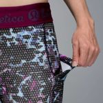 Lululemon What The Sport Short Floral Sport Tranquil Blue Dashing Purple Sz 6 Photo 6