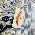 Jessica Simpson Pinstripe Strapless Jumpsuit S NWT Photo 4