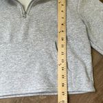 Senita Athletics Hailey Crop Quarter Zip Pullover Grey Fleece Lined ~ Size Small Photo 10