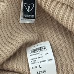 Windsor  Lace Up Brown/Tan Long Sleeve Knit Sweater NWT Photo 6