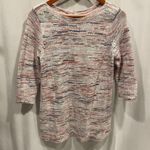 J. Jill cute marled cotton 3/4 sleeve sweater crew neck peaches and cream Orange Size undefined Photo 0