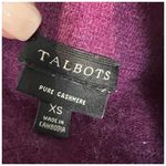 Talbots  Pure Cashmere Sweater Pullover Soft Purple Mock Neck XS Photo 3