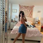 Denim Mini Skirt Blue Photo 2