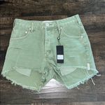 One Teaspoon NWT  Bonitas High Waist Denim Shorts - Super Khaki Photo 1
