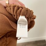 LIONESS [] Military Minds Brown Ruched Crew Neck Mini Dress Stretch Ribbed Sz XS Photo 11