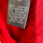 Hillard & Hanson  Womens Stretch Red Sleeveless Button-Up Shirt - Size M Photo 6