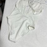 Aerie White Eyelet Cutout One Piece Bathing Suit Small Women Photo 5