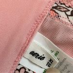 Aerie Bralette Bra Lace Floral Lined Retro Boho Adjustable Straps Band Pink Photo 7