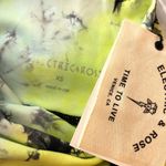 Electric & Rose Womens Venice Leggings Tie Dye Stretch Neon Blue Green XS Photo 2