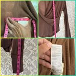 We The Free Tan Ribbed Knit long sleeve faux wrap Top XS Photo 5