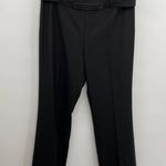 Akris Punto Wool Trousers High Rise Straight Leg Pleated Leather Belt Size 12 Photo 0