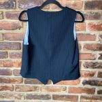 Tahari  Arthur S Levine Navy Blue Striped Vest Top Women's Size 12 Photo 6