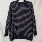 Westport  Blue Striped Knit Pullover Sweater Womens 2X NWT Preppy V Neck Fall Photo 6