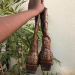 TWISTED X Steppin’out Chocolate Brown Python Inlay Cowboy Cowgirl Western Boots Women 6B Size 6 Photo 2