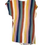 Anthropologie  W5 Striped Tie-Front Top multicolor stripes Size Small EUC Photo 1