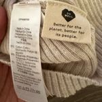 Madewell Women’s Ibiza V Neck Cinch Front Slim Long Sleeve Ribbed Pullover Sz XL Photo 4