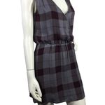 Parker  Plaid Silk Dress Back Cutout Cinched Waist Size XS Photo 14