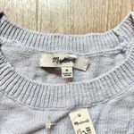 Madewell  Crochet-Trim Crop Sweater Tank in Distant Peri Size M NWT Photo 6