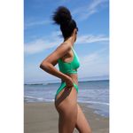 PacSun LA Hearts by shine Green Miami Bikini top cutout cropped women’s medium Photo 5