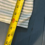 Truly Madly Deeply  Green and White Striped Shirt | Size Large Photo 6