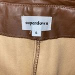 superdown Womens Chanice Faux Leather Belted Trouser Pants Size Small Photo 8