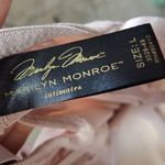 Marilyn Monroe  Elegant Lace Trim Pink Chemise Photo 5