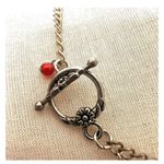 Carnelian and orange crystal statement necklace Photo 6