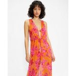 Ted Baker ππ Rosaliy Full Length Swim Cover Up ~ Bright Pink Print Large NWT Photo 4