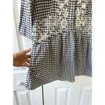 ZARA Gingham Embroidered Tunic Dress Photo 3