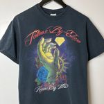 Tattoos by Elmo T Shirt Vintage Y2K Black Medium M Art Rose Thorns Graphic Tee Photo 15