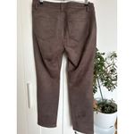 Loft J. Jill Luxe Women's Brown Faux-Suede Pants Microfiber Stretch, Size 6P, EUC Photo 2