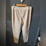 Aerie Cream Waffle Knot Zebra Striped Pajama Pants Size Large Photo 3