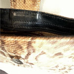 Cecconi Vintage Brown Snakeskin Print Italian Leather Shoulder Bag Photo 7