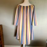 Blush Hint of Striped Blouse Womens 1X Used Photo 3