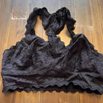 Felina  Lace Bralette Black Sexy Small Crop Top Photo 0