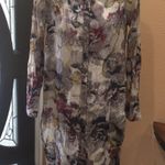 Mystree  brown tan patterned high low blouse Photo 2