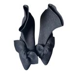 Loeffler Randall LOEFFLER RANDALL Kassidy Knit Kitten Heel Booties Glitter Black Sz 8.5 Photo 3