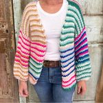 Listicle  Multi Color Loose Fit Cardigan Photo 2