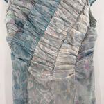 Free People  Dress Size 2 Heart to Heart Midi  Fairy Ocean Blue Ruched Flowy NWT Photo 7