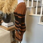LULUS Thankful for You Brown and Black Striped Sweater Dress Size Medium Photo 4