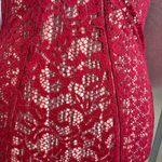 Victoria's Secret  Red All Lace Nightie Halter Babydoll Bodycon Garters XS new Photo 2