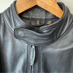 Harley Davidson FXRG Series 1 Black Leather Motorcycle Riding Jacket Size S Photo 3