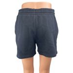 Aritzia  TNA Sweatfleece Black Boyfirnd Fit Elastic Waist Mini Sweat Shorts Sz S Photo 1