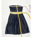 Anthropologie  Wasabi Rosanna Silk Strapless Mini Dress‎ Formal Black Cream XS Photo 5