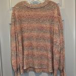 a.n.a  Orange/Tan Knit Striped Pullover Sweater size 0X Photo 0