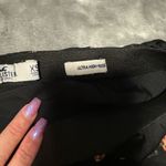 Hollister  Black Floral Skater Skirt Ultra High Rise Photo 3