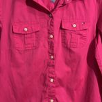 Tommy Hilfiger Women's Pink Button Down Shirt Sz: Small Photo 1